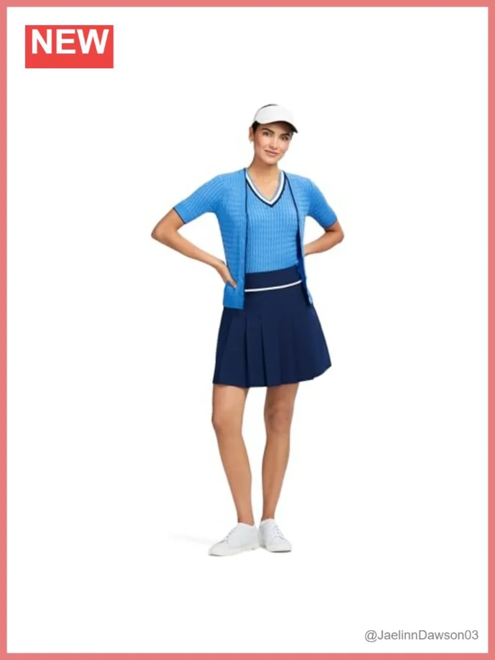 Mini Cable Knit Button Cardigan Sweater Short Sleeve V-Neck Classic Fit